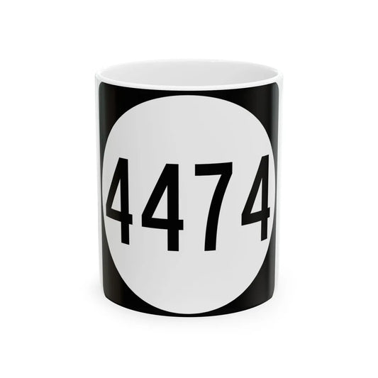PR tertiary 4474 (Puerto Rico) (Road Sign) White Coffee Mug 11oz - Go Mug Yourself