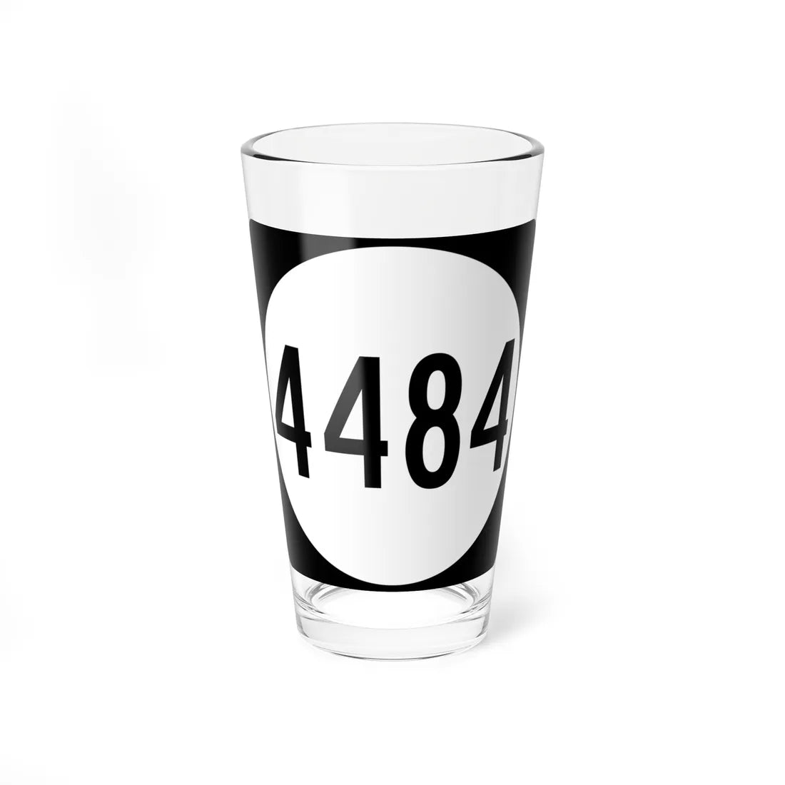 PR tertiary 4484 (Puerto Rico) (Road Sign) Pint Glass 16oz - Go Mug Yourself