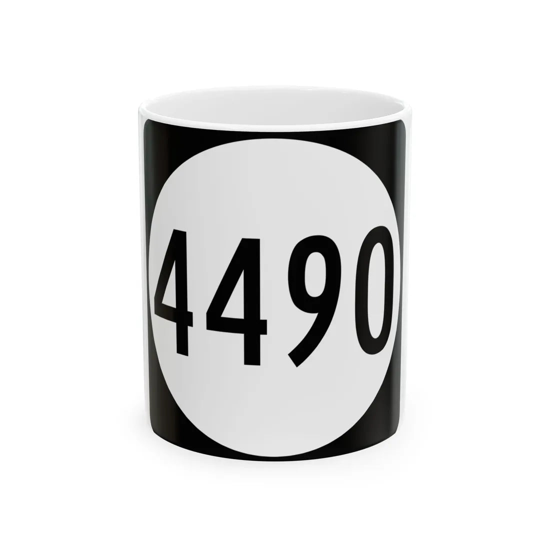 PR tertiary 4490 (Puerto Rico) (Road Sign) White Coffee Mug 11oz - Go Mug Yourself