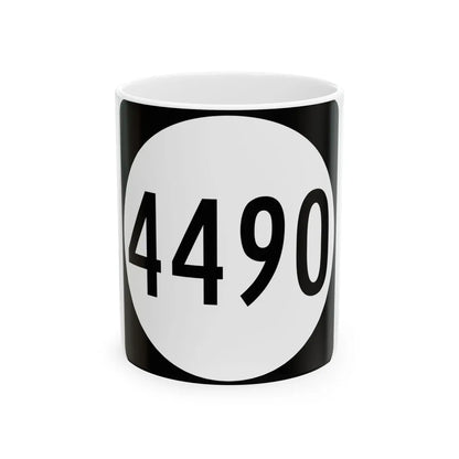 PR tertiary 4490 (Puerto Rico) (Road Sign) White Coffee Mug 11oz - Go Mug Yourself