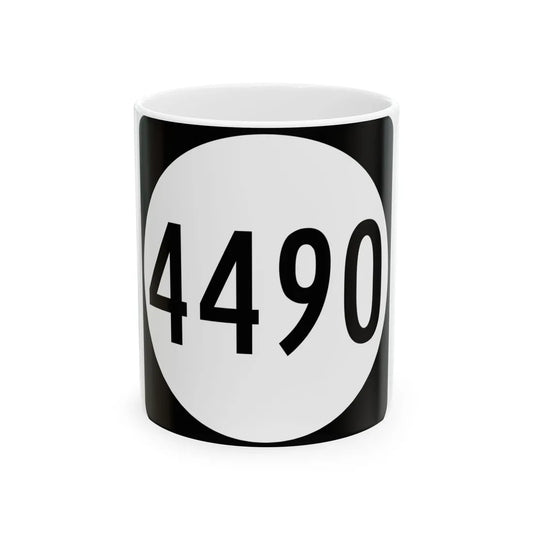 PR tertiary 4490 (Puerto Rico) (Road Sign) White Coffee Mug 11oz - Go Mug Yourself