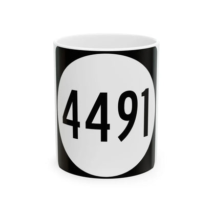 PR tertiary 4491 (Puerto Rico) (Road Sign) White Coffee Mug 11oz - Go Mug Yourself