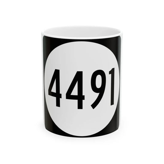 PR tertiary 4491 (Puerto Rico) (Road Sign) White Coffee Mug 11oz - Go Mug Yourself