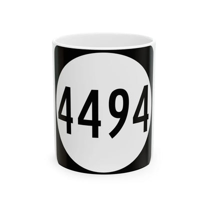 PR tertiary 4494 (Puerto Rico) (Road Sign) White Coffee Mug 11oz - Go Mug Yourself