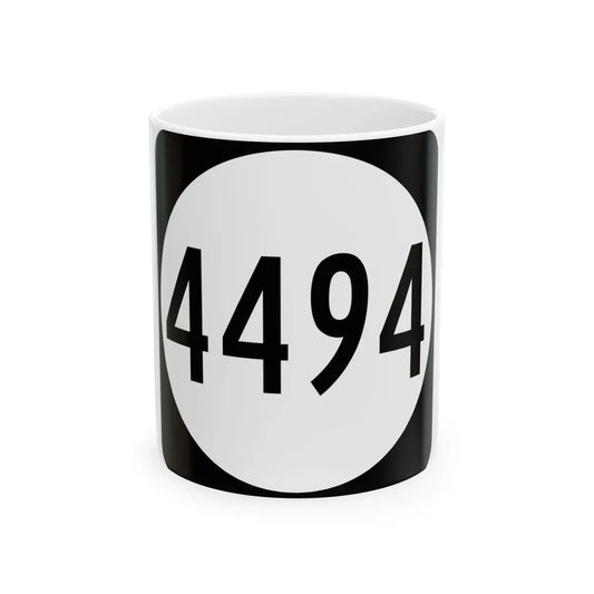 PR tertiary 4494 (Puerto Rico) (Road Sign) White Coffee Mug 11oz - Go Mug Yourself