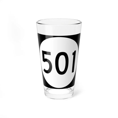 PR tertiary 501 (Puerto Rico) (Road Sign) Pint Glass 16oz 16oz - Go Mug Yourself