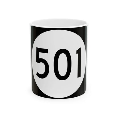 PR tertiary 501 (Puerto Rico) (Road Sign) White Coffee Mug 11oz - Go Mug Yourself