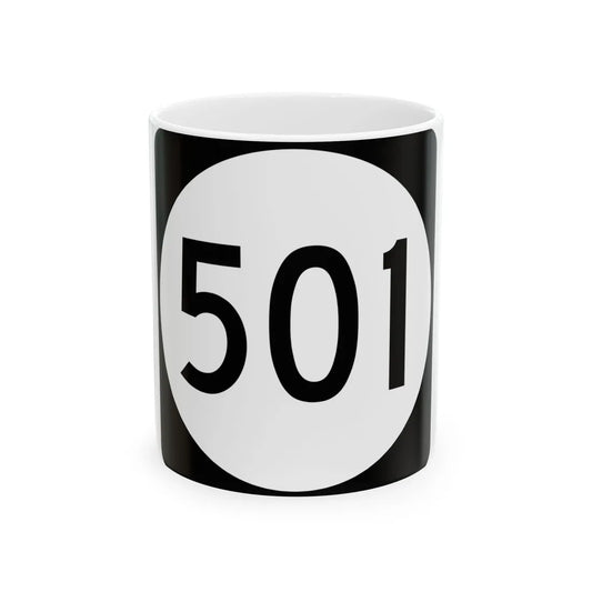 PR tertiary 501 (Puerto Rico) (Road Sign) White Coffee Mug 11oz - Go Mug Yourself