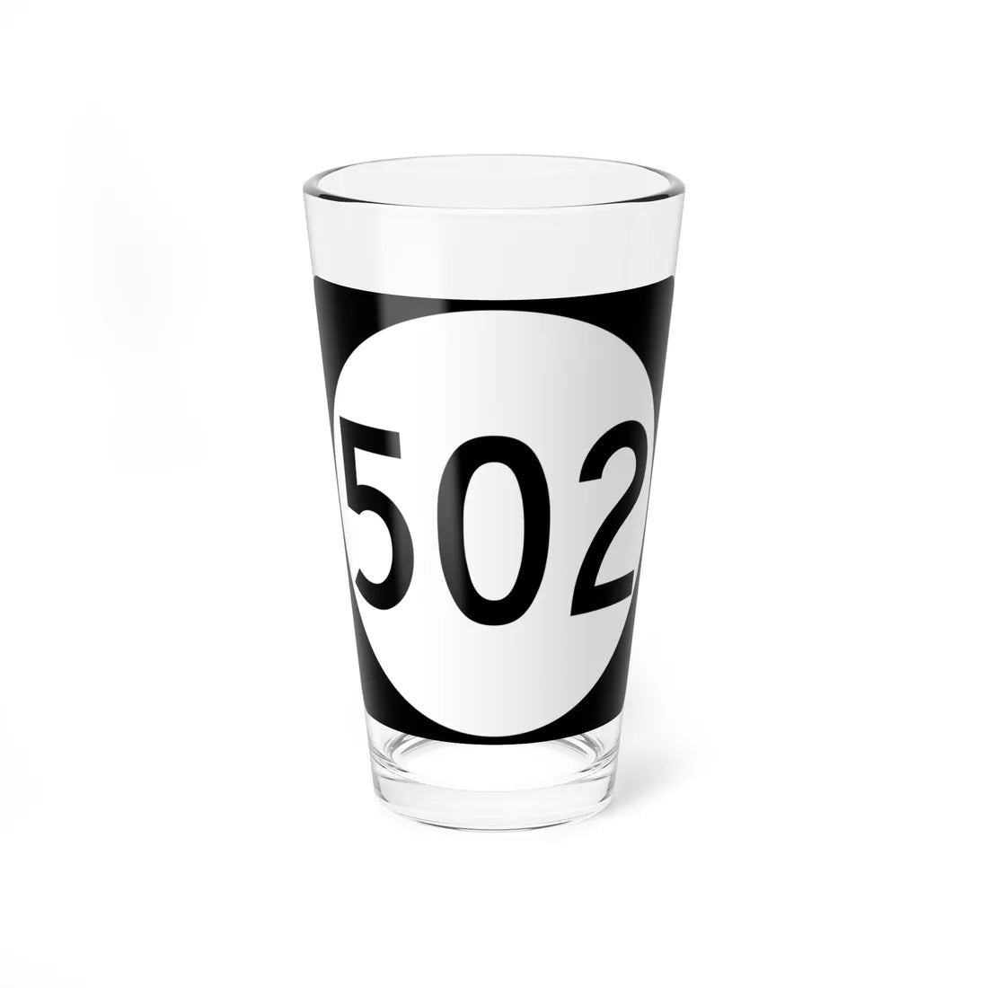 PR tertiary 502 (Puerto Rico) (Road Sign) Pint Glass 16oz 16oz - Go Mug Yourself