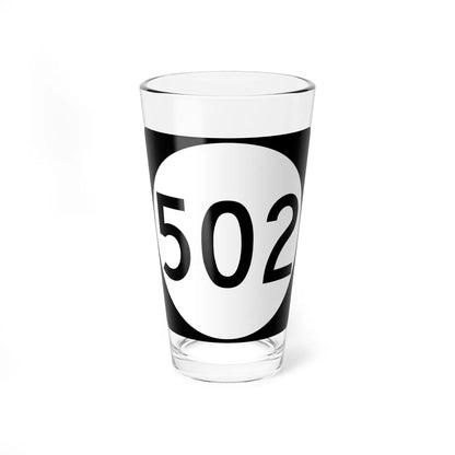 PR tertiary 502 (Puerto Rico) (Road Sign) Pint Glass 16oz 16oz - Go Mug Yourself
