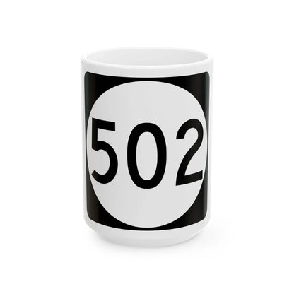 PR tertiary 502 (Puerto Rico) (Road Sign) White Coffee Mug 15oz - Go Mug Yourself