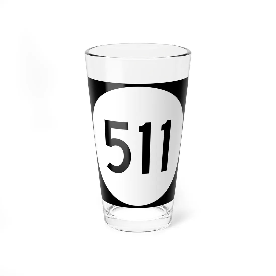 PR tertiary 511 (Puerto Rico) (Road Sign) Pint Glass 16oz 16oz - Go Mug Yourself