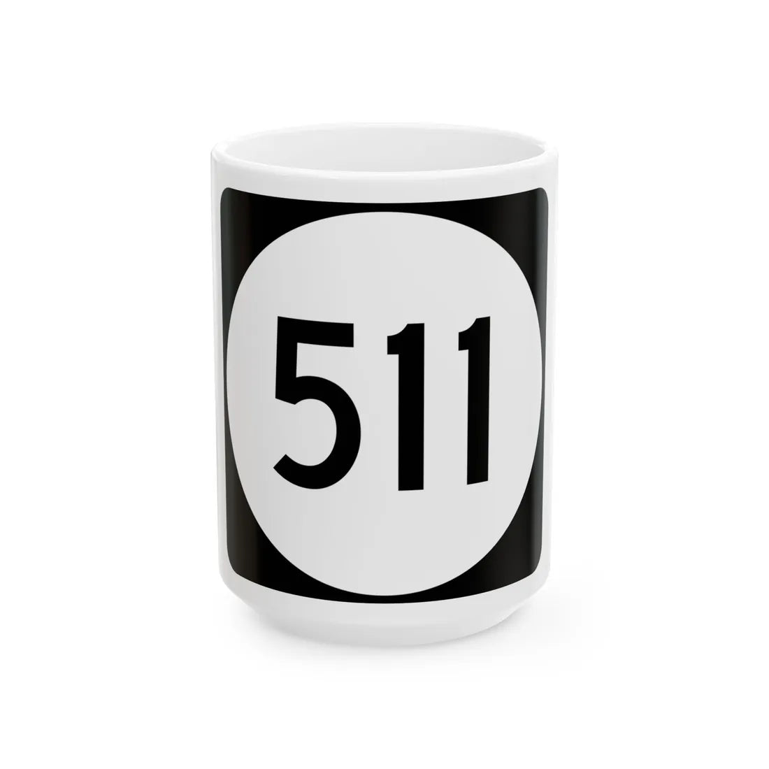 PR tertiary 511 (Puerto Rico) (Road Sign) White Coffee Mug 15oz - Go Mug Yourself