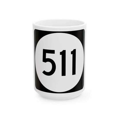 PR tertiary 511 (Puerto Rico) (Road Sign) White Coffee Mug 15oz - Go Mug Yourself
