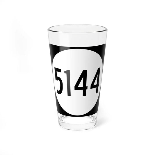PR tertiary 5144 (Puerto Rico) (Road Sign) Pint Glass 16oz 16oz - Go Mug Yourself