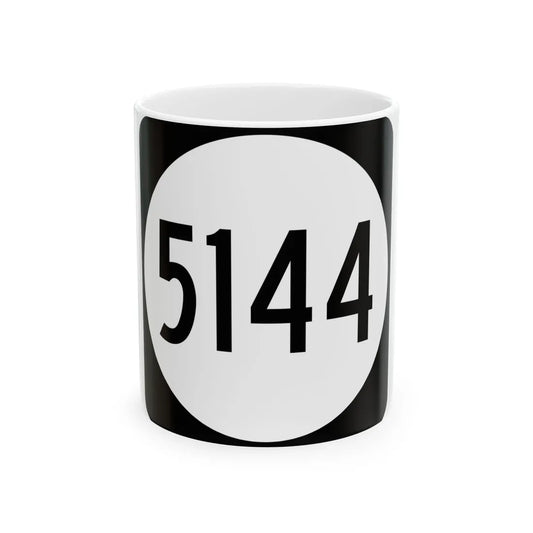 PR tertiary 5144 (Puerto Rico) (Road Sign) White Coffee Mug 11oz - Go Mug Yourself