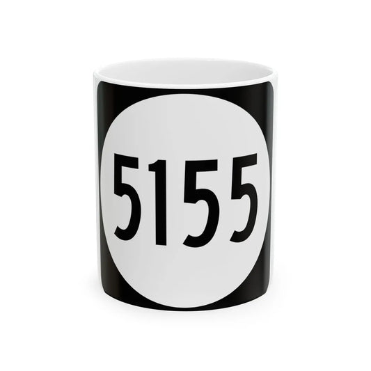 PR tertiary 5155 (Puerto Rico) (Road Sign) White Coffee Mug 11oz - Go Mug Yourself