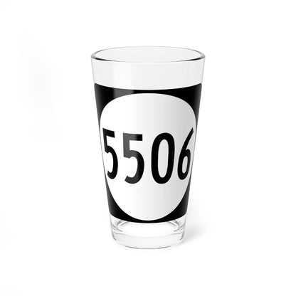 PR tertiary 5506 (Puerto Rico) (Road Sign) Pint Glass 16oz 16oz - Go Mug Yourself
