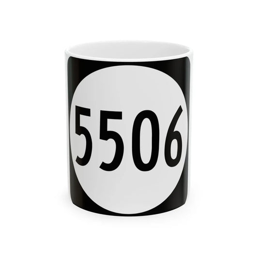 PR tertiary 5506 (Puerto Rico) (Road Sign) White Coffee Mug 11oz - Go Mug Yourself