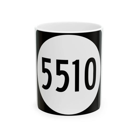 PR tertiary 5510 (Puerto Rico) (Road Sign) White Coffee Mug 11oz - Go Mug Yourself