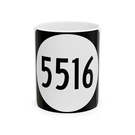 PR tertiary 5516 (Puerto Rico) (Road Sign) White Coffee Mug 11oz - Go Mug Yourself