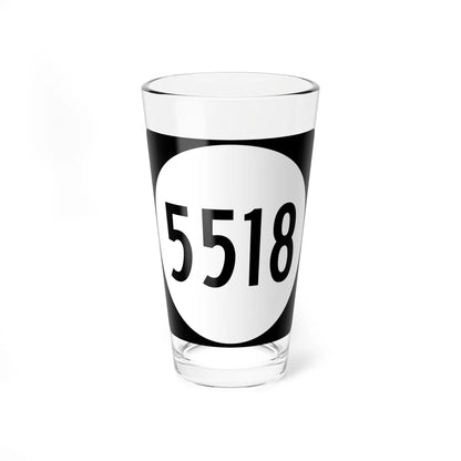 PR tertiary 5518 (Puerto Rico) (Road Sign) Pint Glass 16oz 16oz - Go Mug Yourself