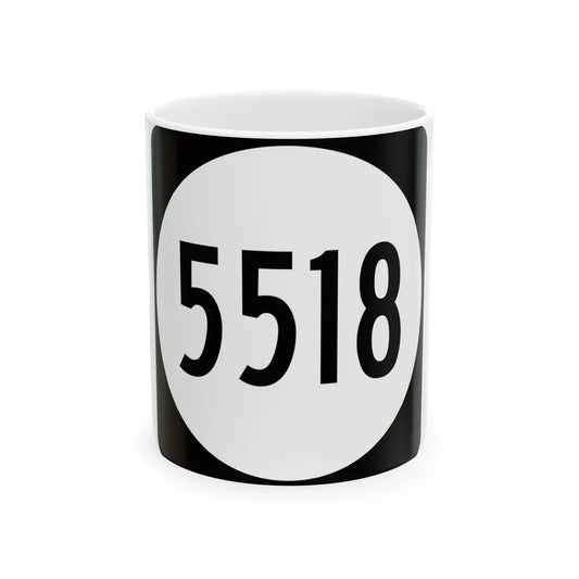 PR tertiary 5518 (Puerto Rico) (Road Sign) White Coffee Mug 11oz - Go Mug Yourself