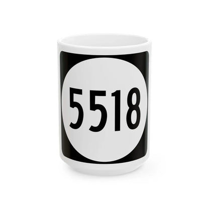 PR tertiary 5518 (Puerto Rico) (Road Sign) White Coffee Mug 15oz - Go Mug Yourself