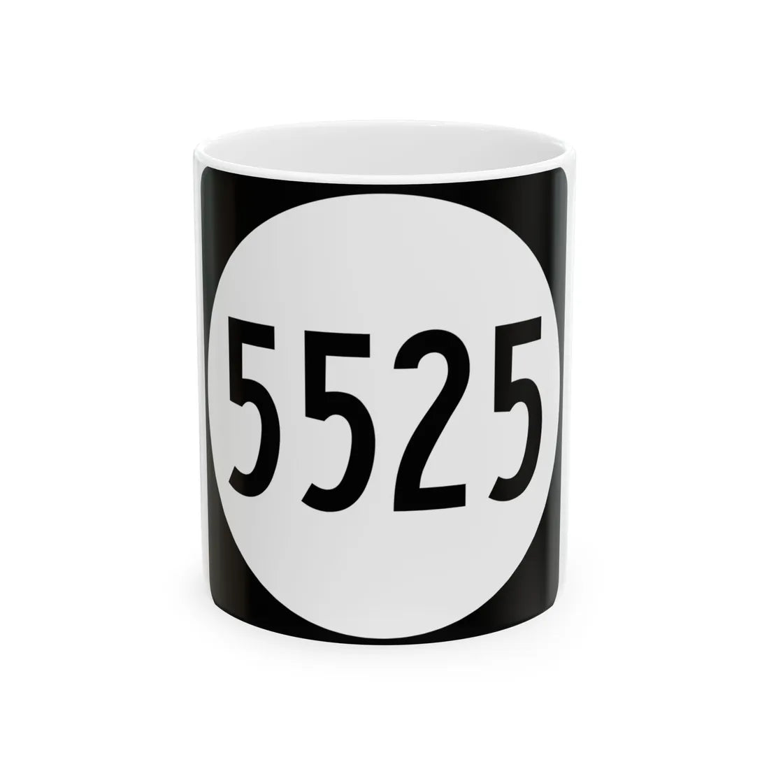 PR tertiary 5525 (Puerto Rico) (Road Sign) White Coffee Mug 11oz - Go Mug Yourself