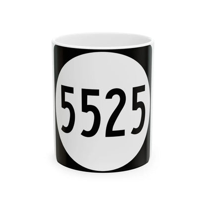 PR tertiary 5525 (Puerto Rico) (Road Sign) White Coffee Mug 11oz - Go Mug Yourself