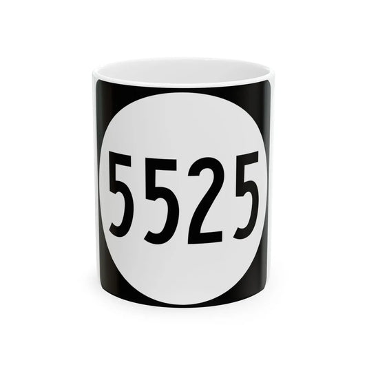 PR tertiary 5525 (Puerto Rico) (Road Sign) White Coffee Mug 11oz - Go Mug Yourself
