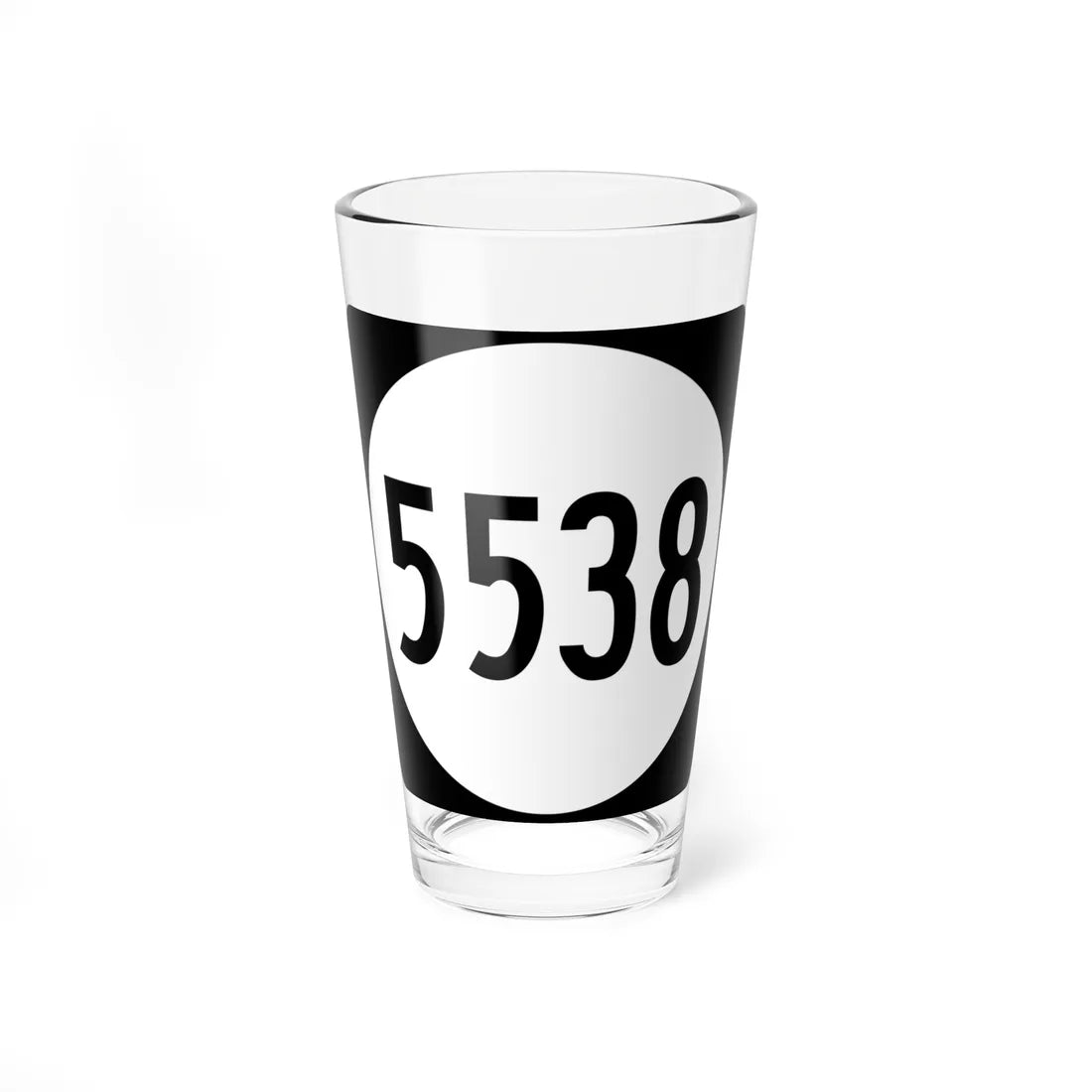PR tertiary 5538 (Puerto Rico) (Road Sign) Pint Glass 16oz 16oz - Go Mug Yourself