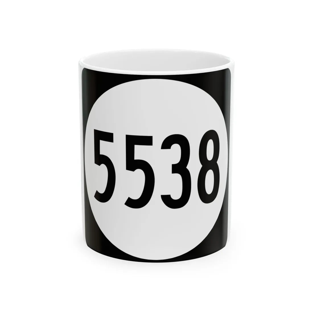 PR tertiary 5538 (Puerto Rico) (Road Sign) White Coffee Mug 11oz - Go Mug Yourself