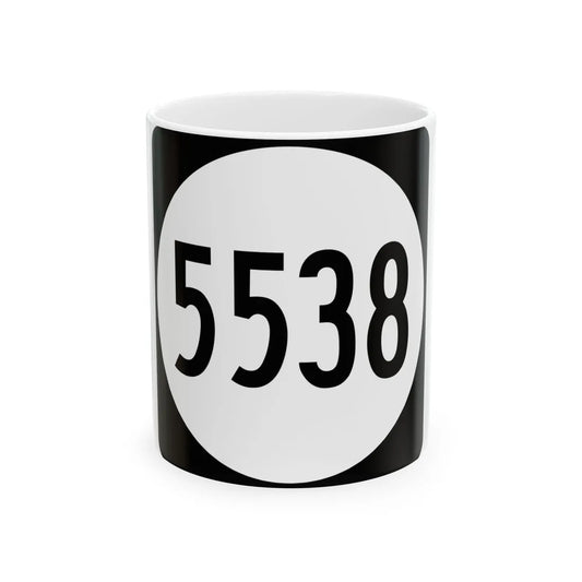 PR tertiary 5538 (Puerto Rico) (Road Sign) White Coffee Mug 11oz - Go Mug Yourself