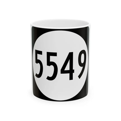 PR tertiary 5549 (Puerto Rico) (Road Sign) White Coffee Mug 11oz - Go Mug Yourself