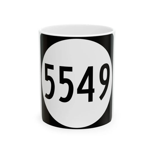 PR tertiary 5549 (Puerto Rico) (Road Sign) White Coffee Mug 11oz - Go Mug Yourself