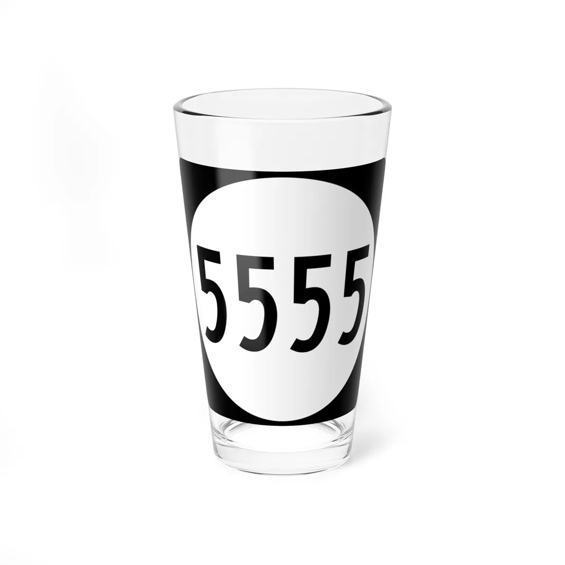 PR tertiary 5555 (Puerto Rico) (Road Sign) Pint Glass 16oz 16oz - Go Mug Yourself
