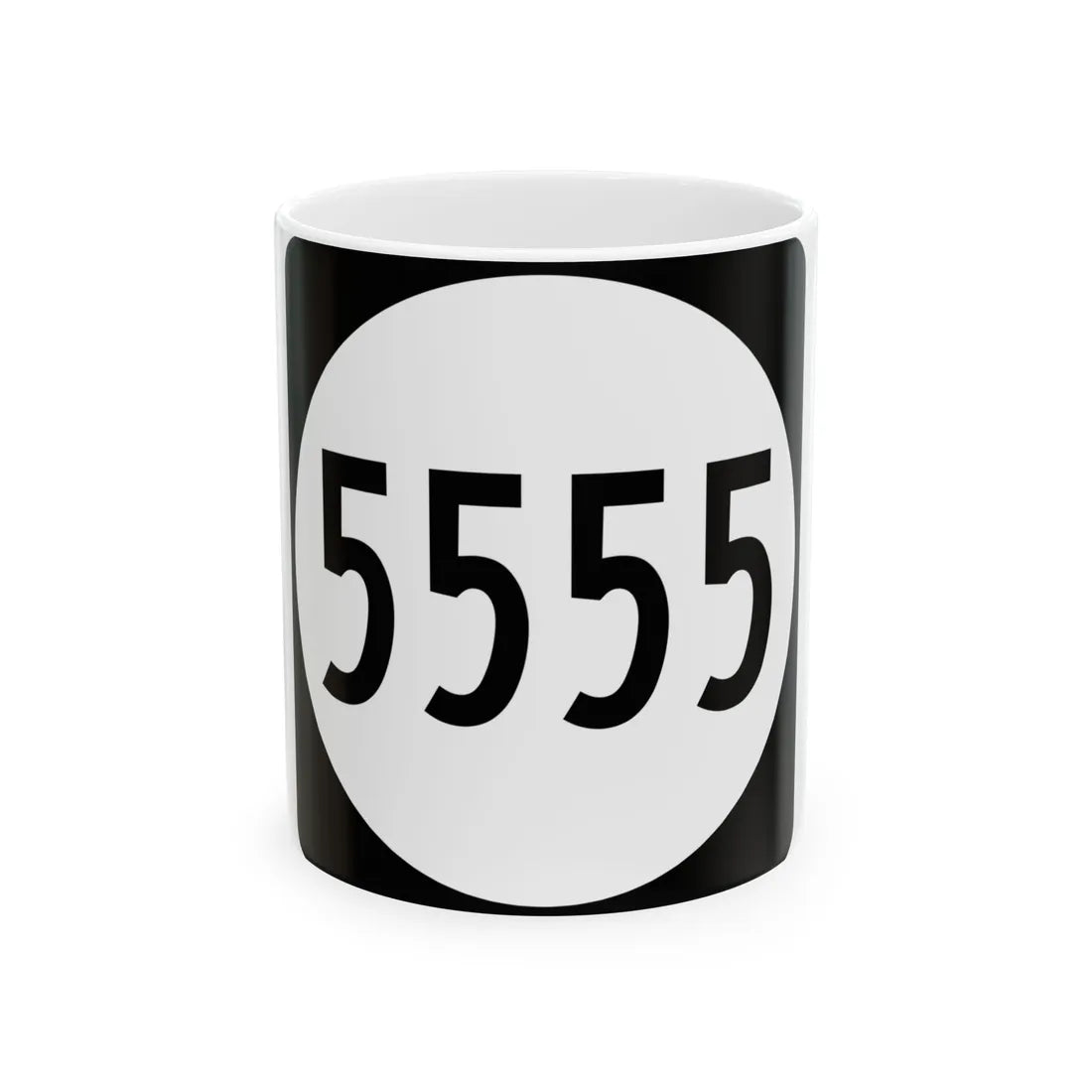 PR tertiary 5555 (Puerto Rico) (Road Sign) White Coffee Mug 11oz - Go Mug Yourself