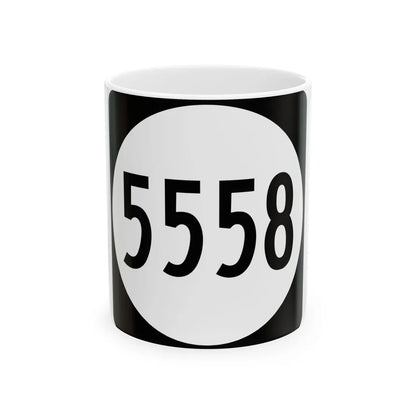 PR tertiary 5558 (Puerto Rico) (Road Sign) White Coffee Mug 11oz - Go Mug Yourself