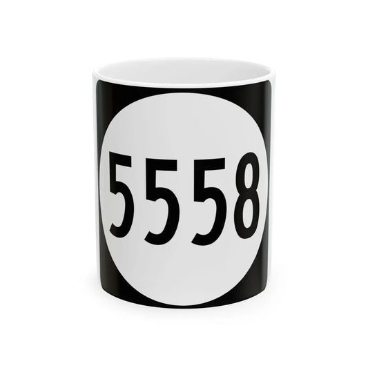 PR tertiary 5558 (Puerto Rico) (Road Sign) White Coffee Mug 11oz - Go Mug Yourself