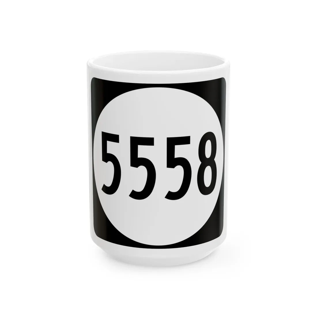 PR tertiary 5558 (Puerto Rico) (Road Sign) White Coffee Mug 15oz - Go Mug Yourself