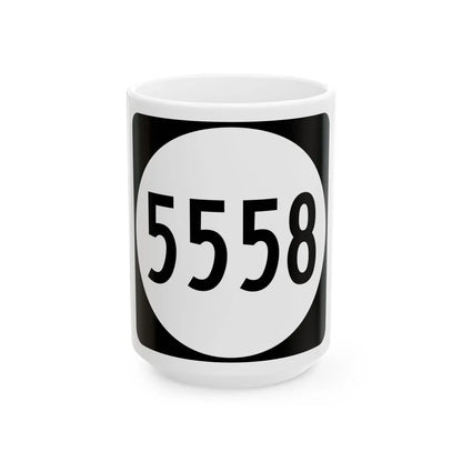 PR tertiary 5558 (Puerto Rico) (Road Sign) White Coffee Mug 15oz - Go Mug Yourself