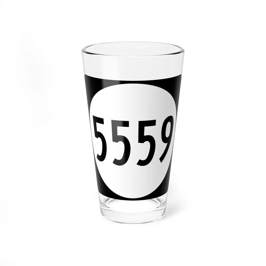 PR tertiary 5559 (Puerto Rico) (Road Sign) Pint Glass 16oz 16oz - Go Mug Yourself