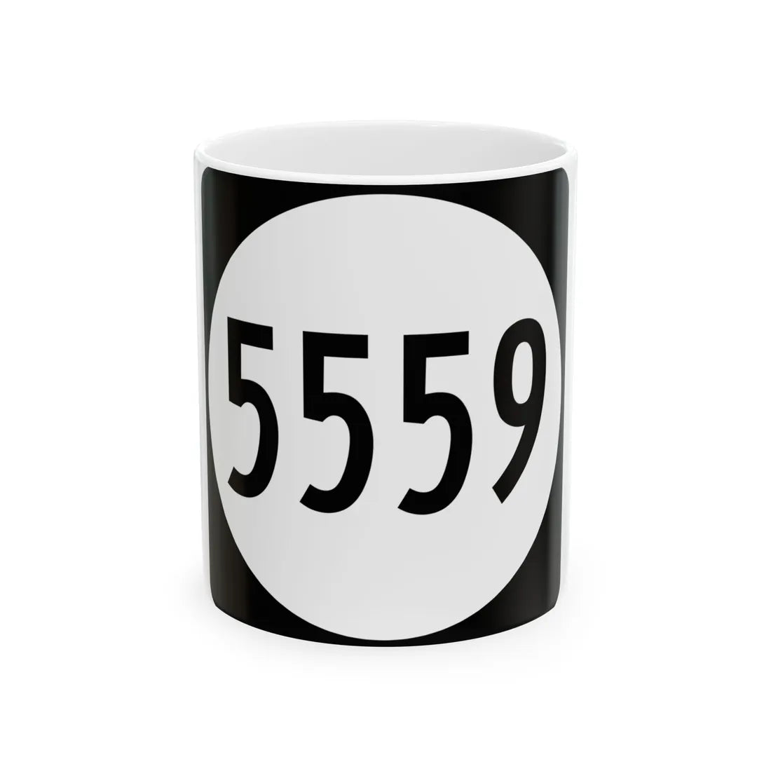 PR tertiary 5559 (Puerto Rico) (Road Sign) White Coffee Mug 11oz - Go Mug Yourself
