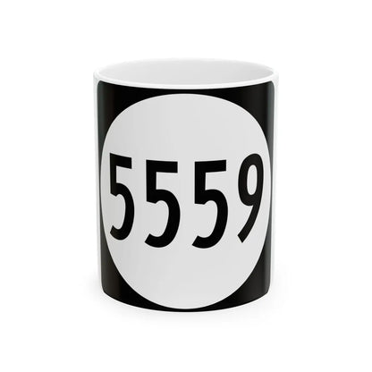 PR tertiary 5559 (Puerto Rico) (Road Sign) White Coffee Mug 11oz - Go Mug Yourself
