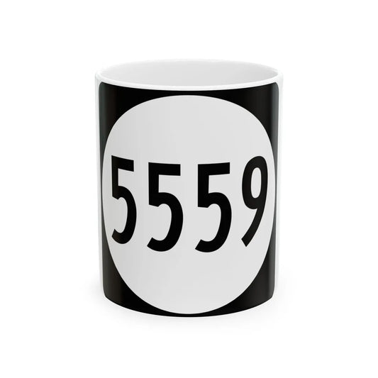 PR tertiary 5559 (Puerto Rico) (Road Sign) White Coffee Mug 11oz - Go Mug Yourself