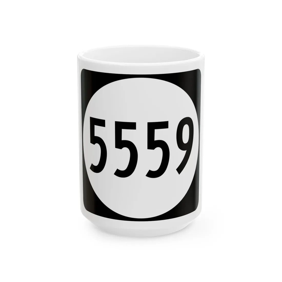 PR tertiary 5559 (Puerto Rico) (Road Sign) White Coffee Mug 15oz - Go Mug Yourself