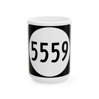 PR tertiary 5559 (Puerto Rico) (Road Sign) White Coffee Mug 15oz - Go Mug Yourself