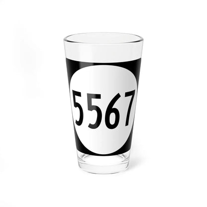 PR tertiary 5567 (Puerto Rico) (Road Sign) Pint Glass 16oz 16oz - Go Mug Yourself