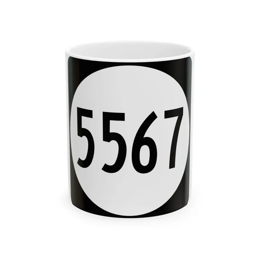 PR tertiary 5567 (Puerto Rico) (Road Sign) White Coffee Mug 11oz - Go Mug Yourself